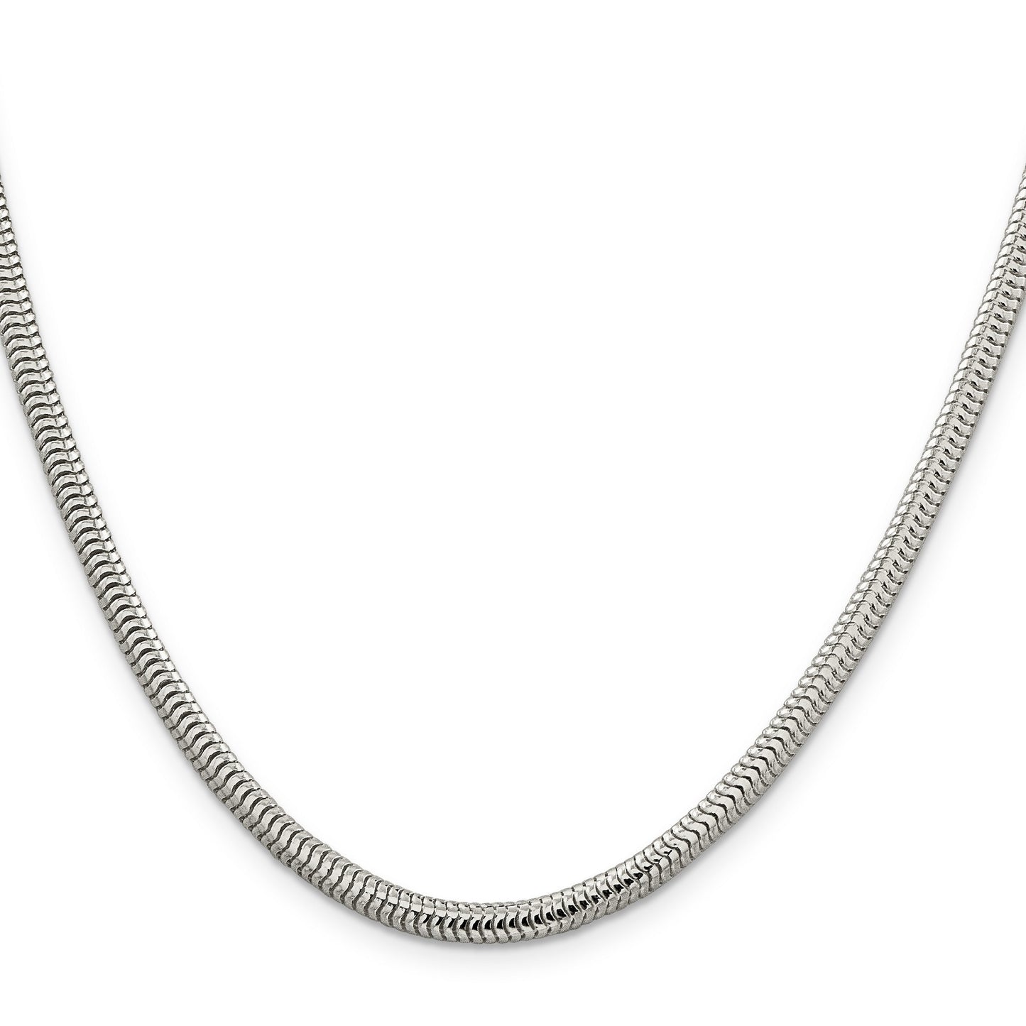 Cadena Serpiente Oro Blanco-Plata
